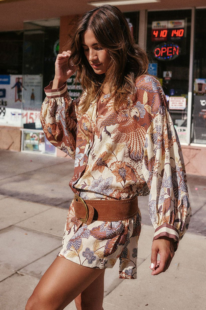 Spell Volcano Goddess Shirt Dress - coconut - Meadow Collectiveshirt dress