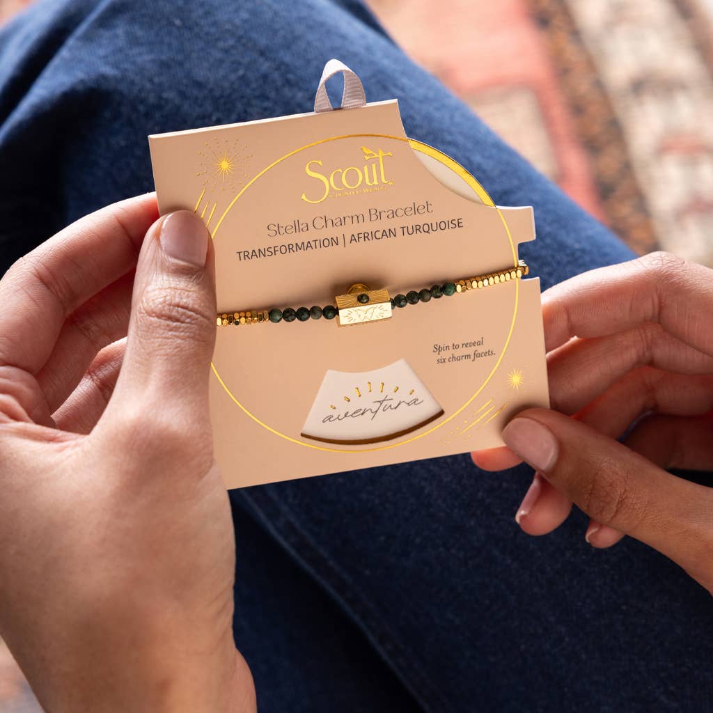 Stella Bracelet - Love/Rose Quartz/Gold - Meadow Collectivebracelet