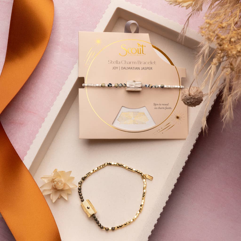 Stella Bracelet - Love/Rose Quartz/Gold - Meadow Collectivebracelet