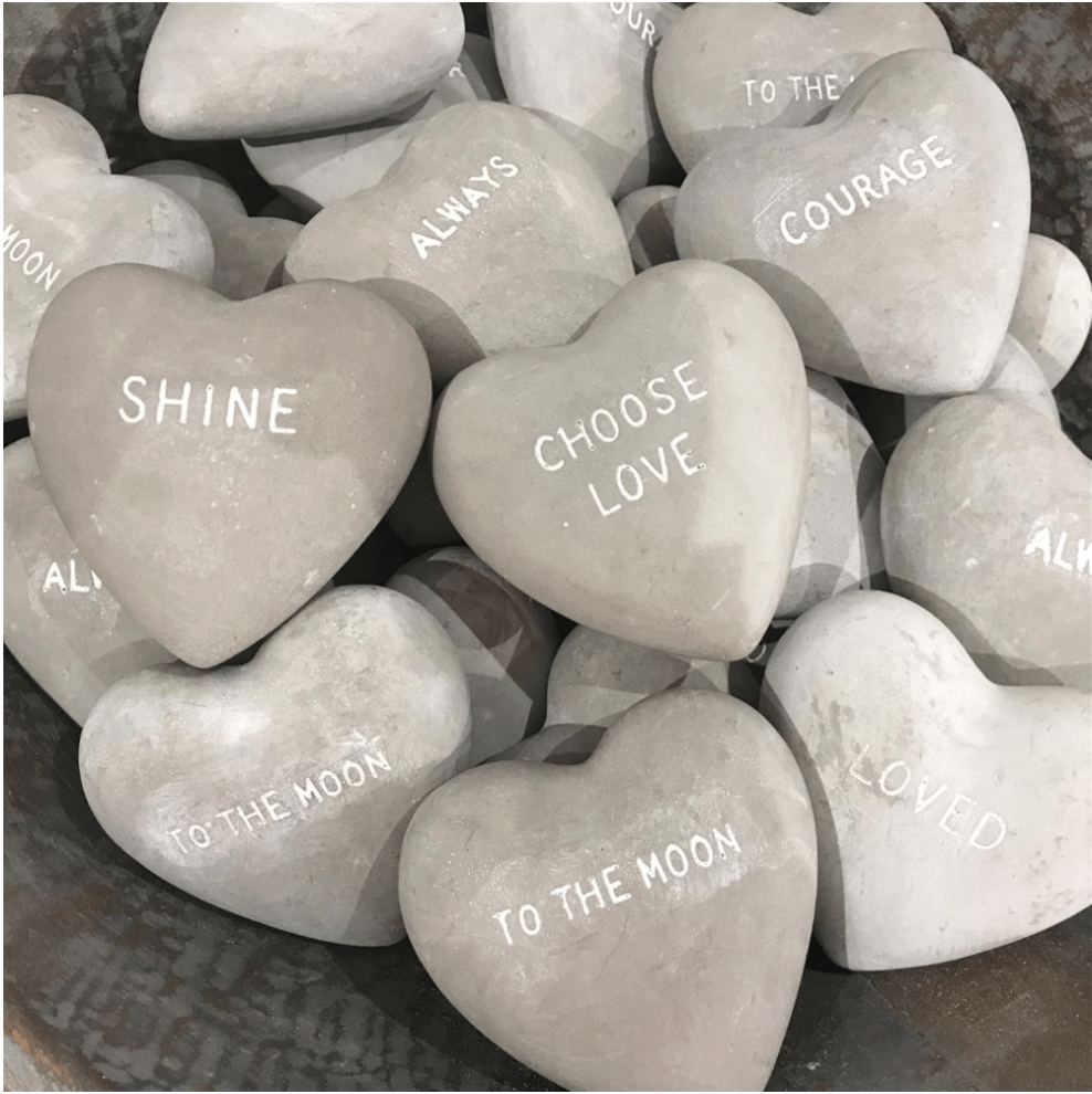 Stone Hearts - Assorted Words - Thoughtful Gift - Meadow Collectiveheart stone