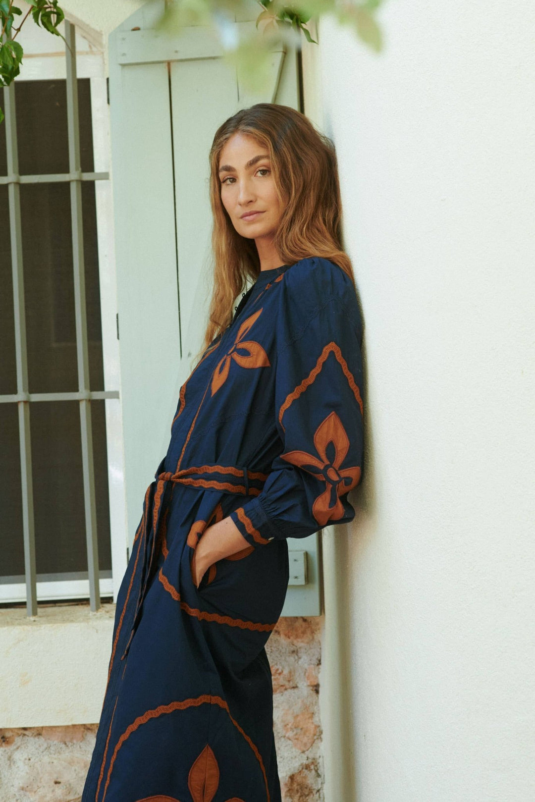 Susan Navy Midi Dress - Meadow Collectivemidi dress