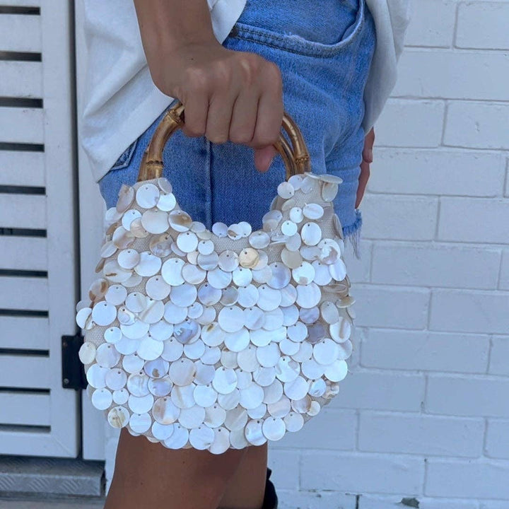 The Amalfi Pearl Bamboo Bag - Meadow CollectiveHandbag