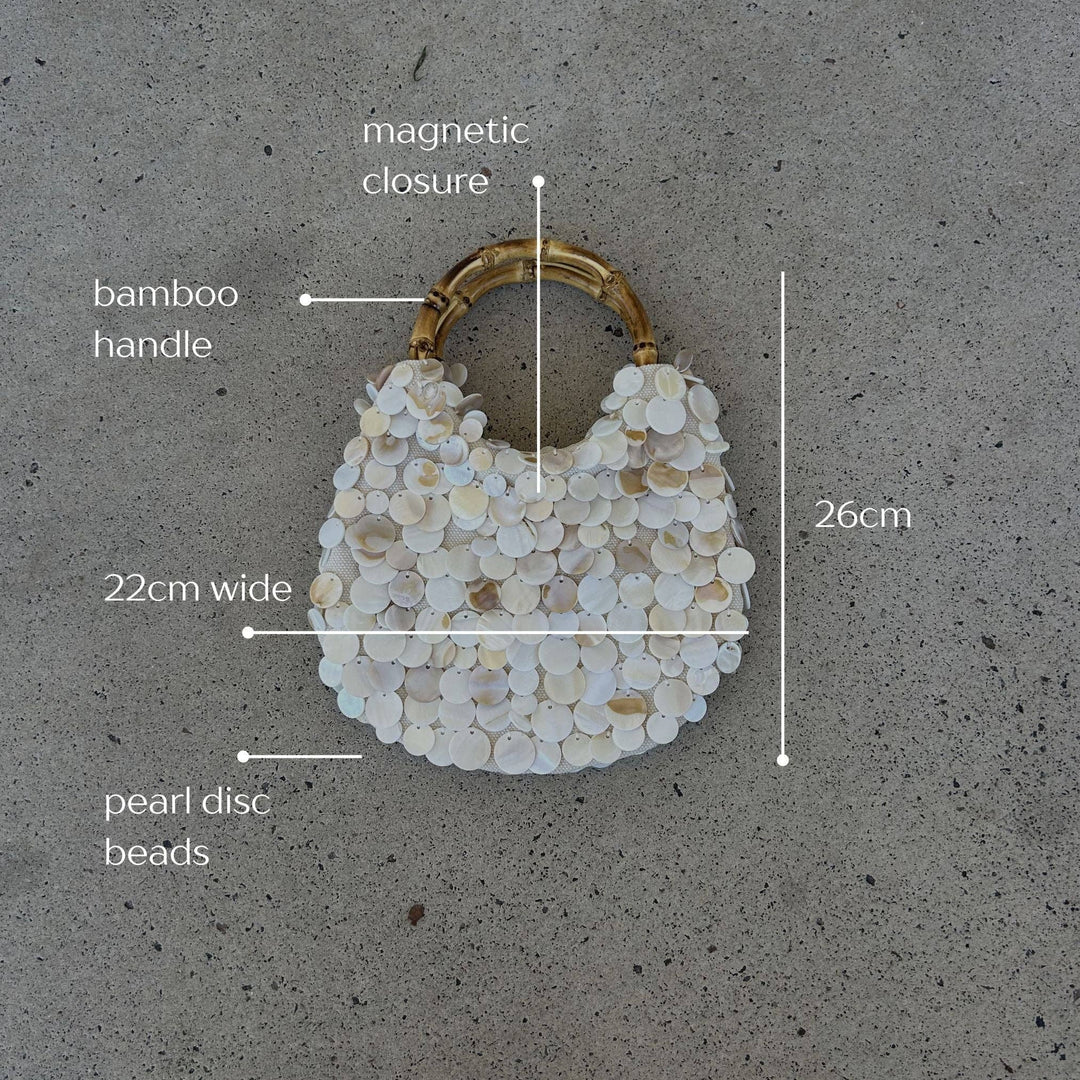 The Amalfi Pearl Bamboo Bag - Meadow CollectiveHandbag