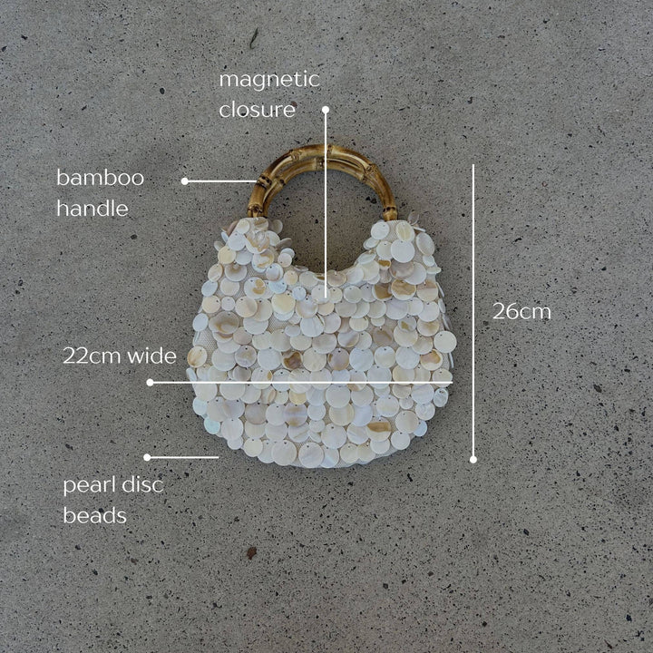 The Amalfi Pearl Bamboo Bag - Meadow CollectiveHandbag