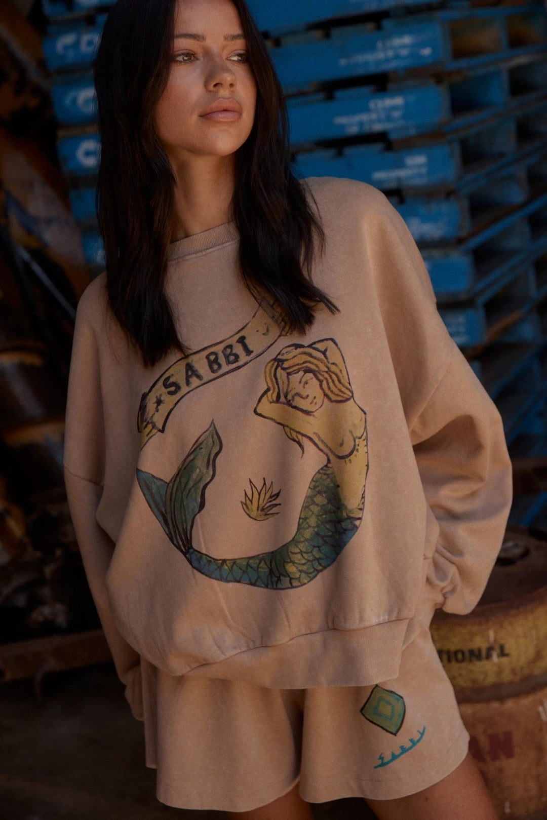 The Cali Jumper - Mermaid Latte - Meadow Collectivesweatshirt