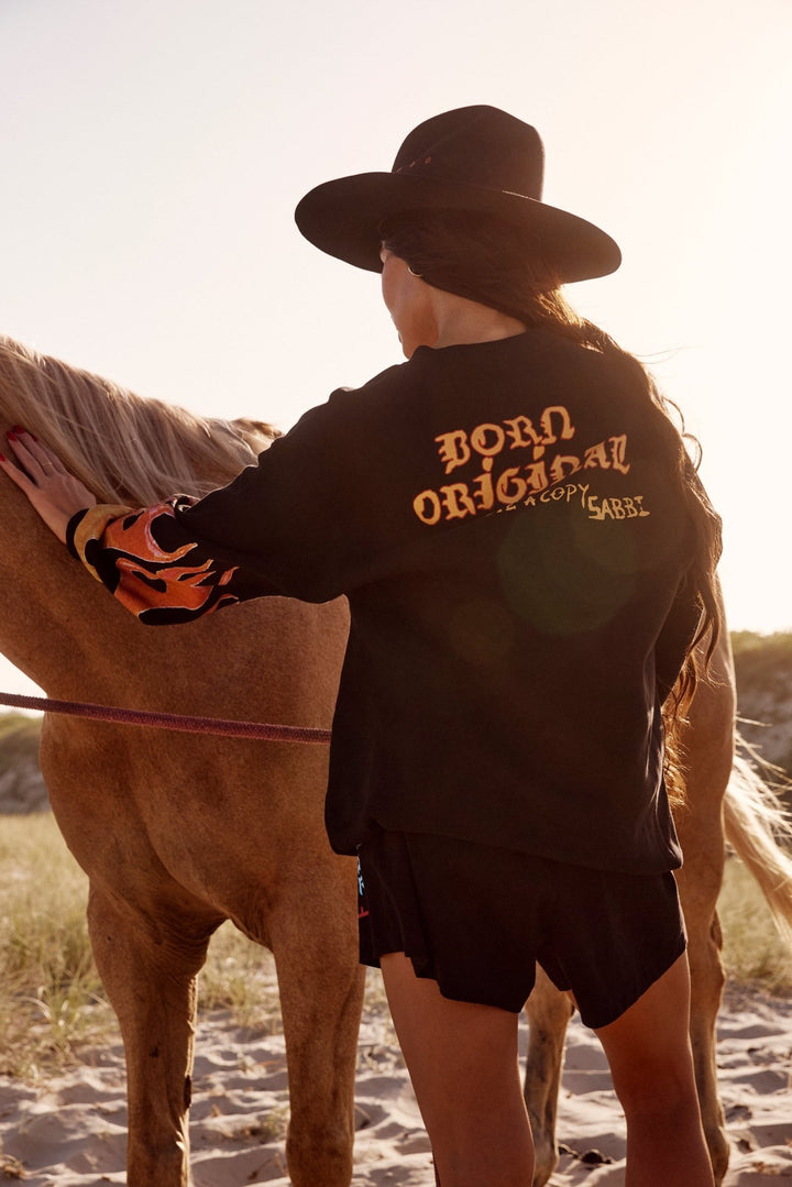 The Flaming Cowboy Diego Jumper - Black