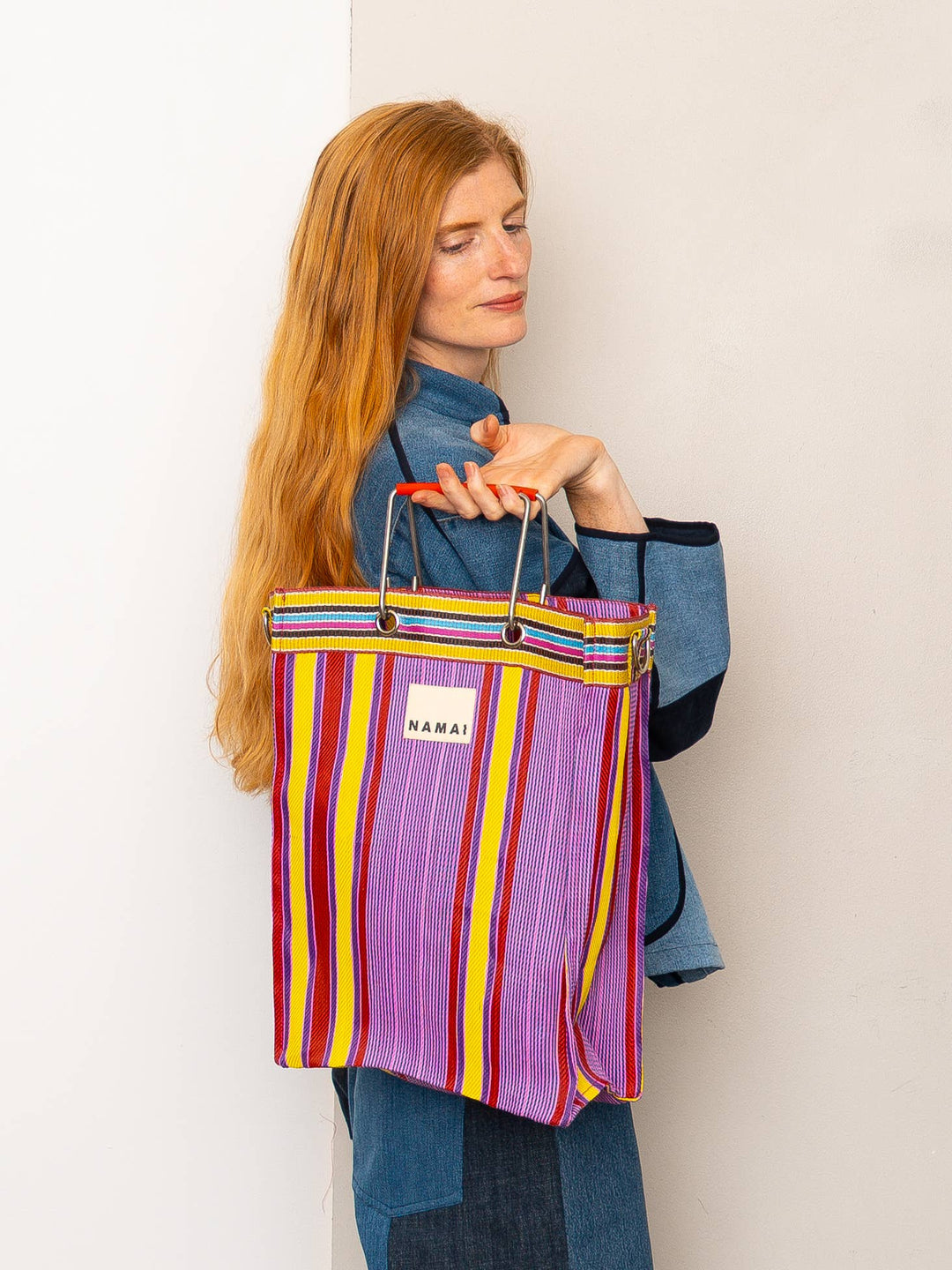 The Goa Market Recycled Nylon Tote Bag - Candy Stripe - Meadow CollectiveTote Bag