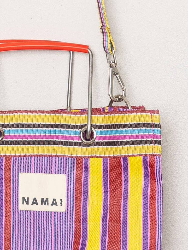 The Goa Market Recycled Nylon Tote Bag - Candy Stripe - Meadow CollectiveTote Bag