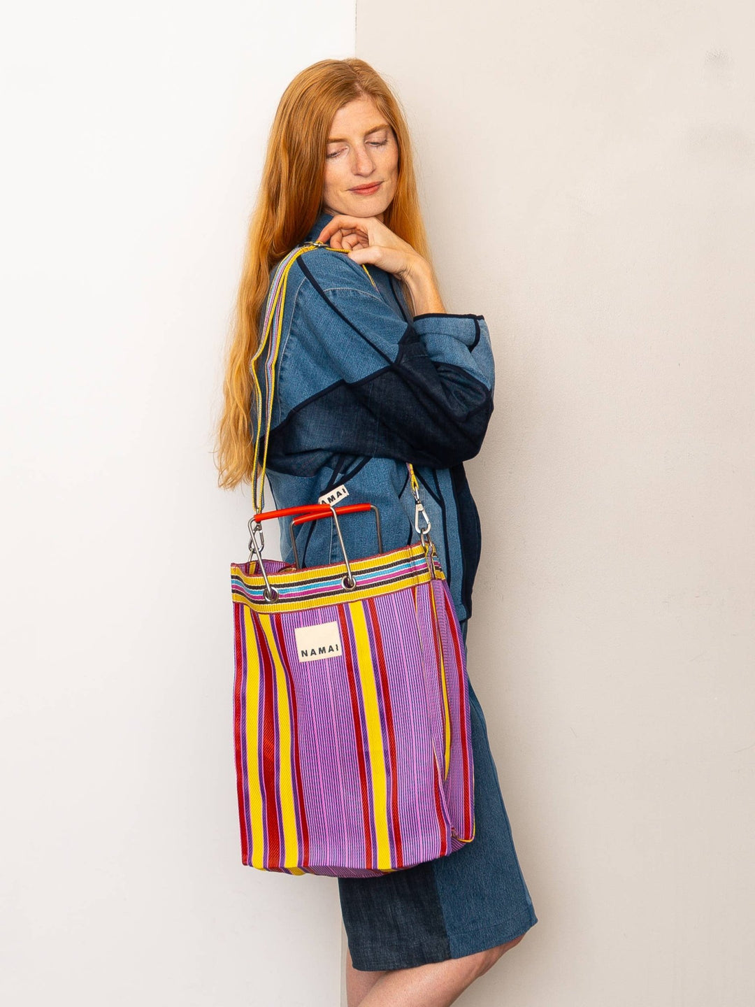 The Goa Market Recycled Nylon Tote Bag - Candy Stripe - Meadow CollectiveTote Bag