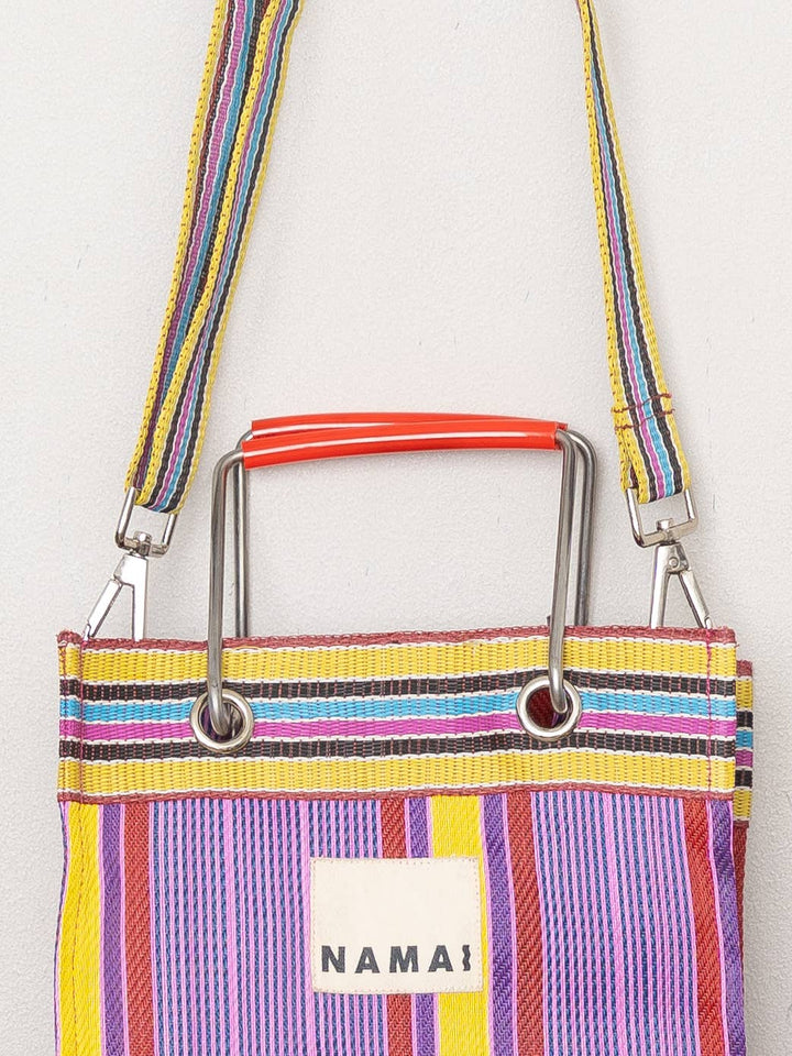 The Goa Mini Market Recycled Nylon Tote Bag - Candy Stripe - Meadow CollectiveTote Bag