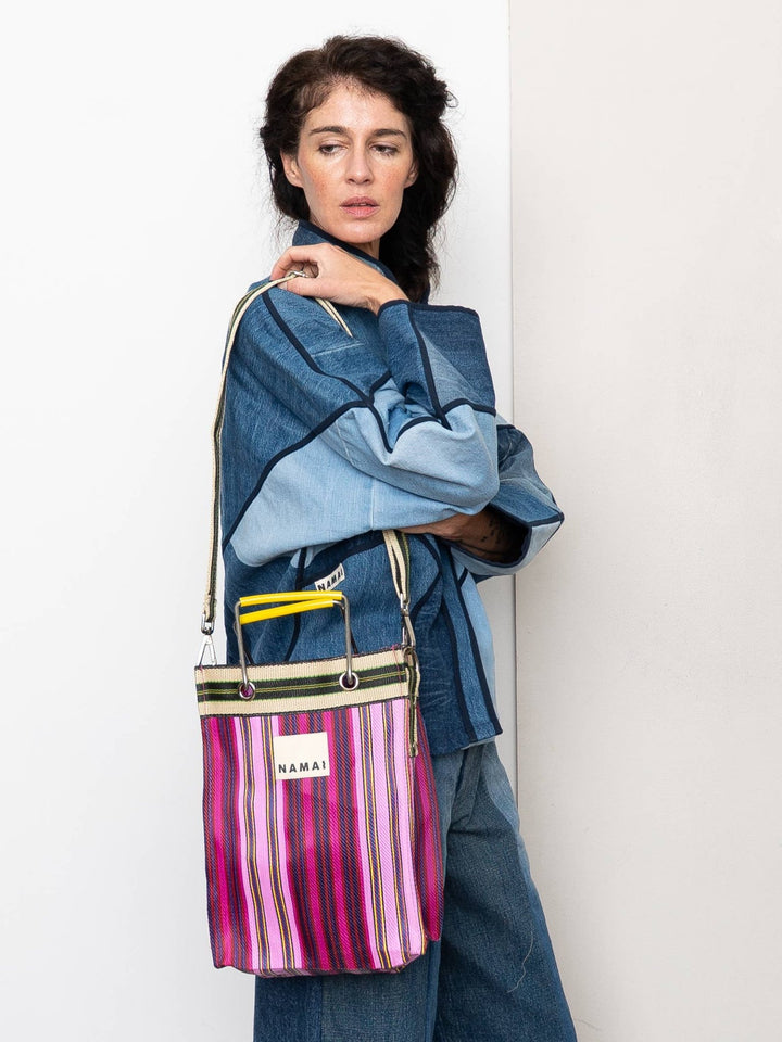 The Goa Mini Market Recycled Nylon Tote Bag - Tulip Bud - Meadow CollectiveTote Bag