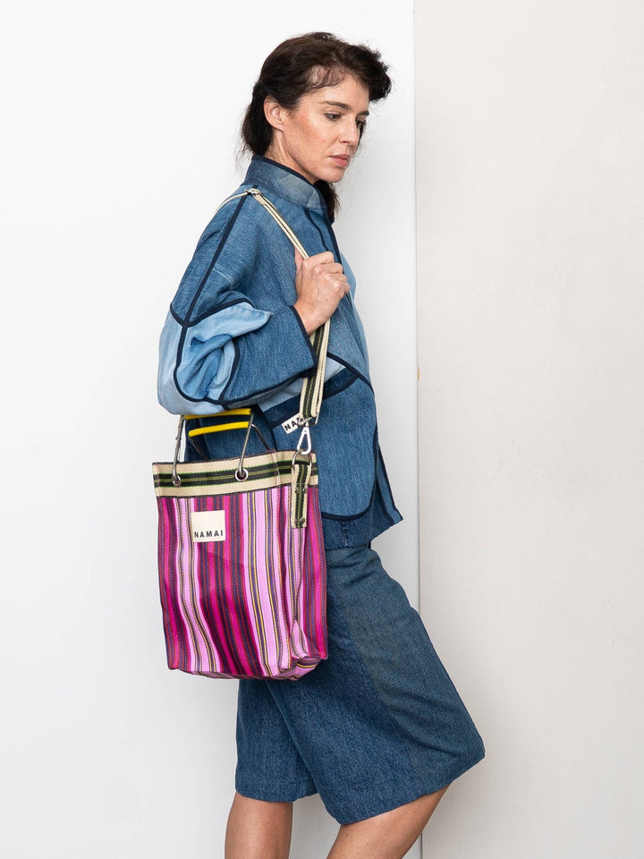 The Goa Mini Market Recycled Nylon Tote Bag - Tulip Bud - Meadow CollectiveTote Bag