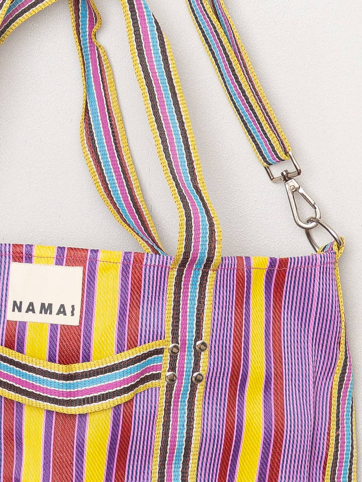 The Goa Recycled Nylon Travel Tote - Candy Stripe - Meadow CollectiveTote Bag