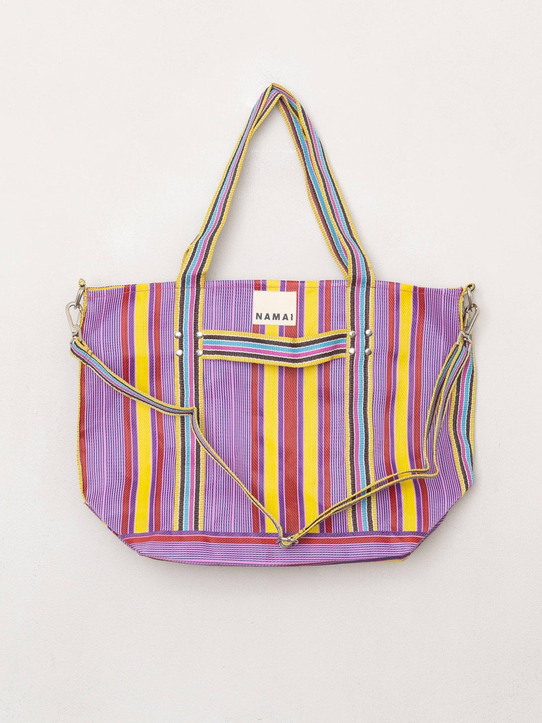 The Goa Recycled Nylon Travel Tote - Candy Stripe - Meadow CollectiveTote Bag