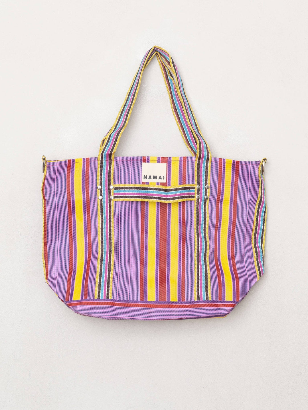 The Goa Recycled Nylon Travel Tote - Candy Stripe - Meadow CollectiveTote Bag