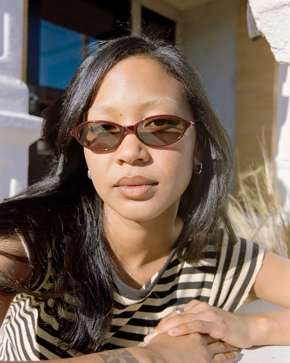 The Star Locket Oxblood Sunglasses Crap Eyewear - Meadow CollectiveSunglasses