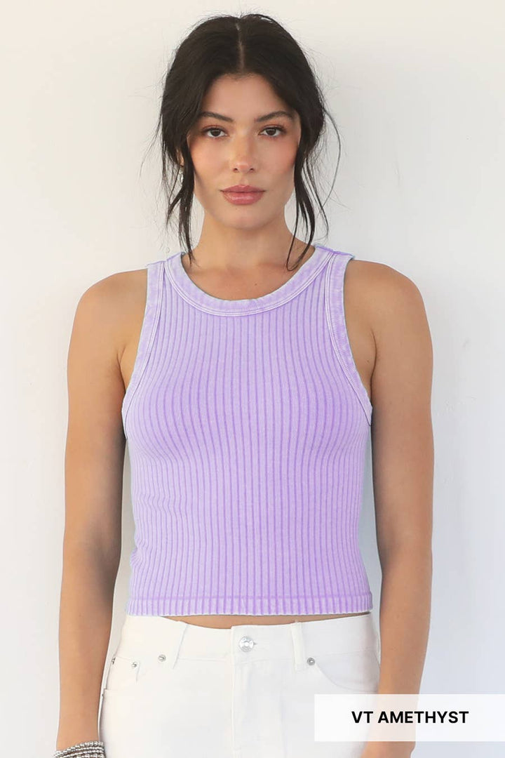 The Ultimate Vintage Wide Ribbed Tank Top - Meadow Collectivetank top