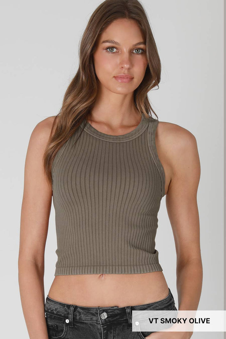 The Ultimate Vintage Wide Ribbed Tank Top - Meadow Collectivetank top