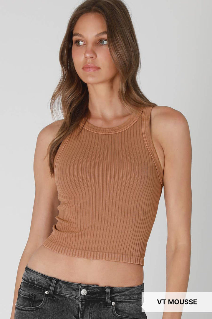 The Ultimate Vintage Wide Ribbed Tank Top - Meadow Collectivetank top