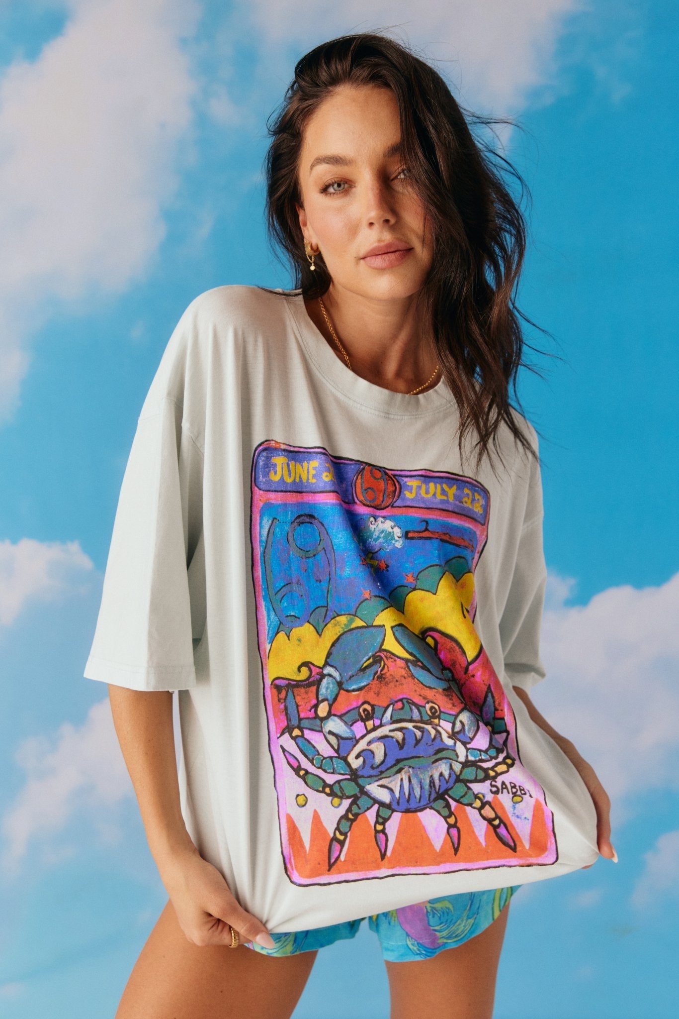 Sabbi Horoscope Tee Cancer - Ice Melt – Meadow Collective