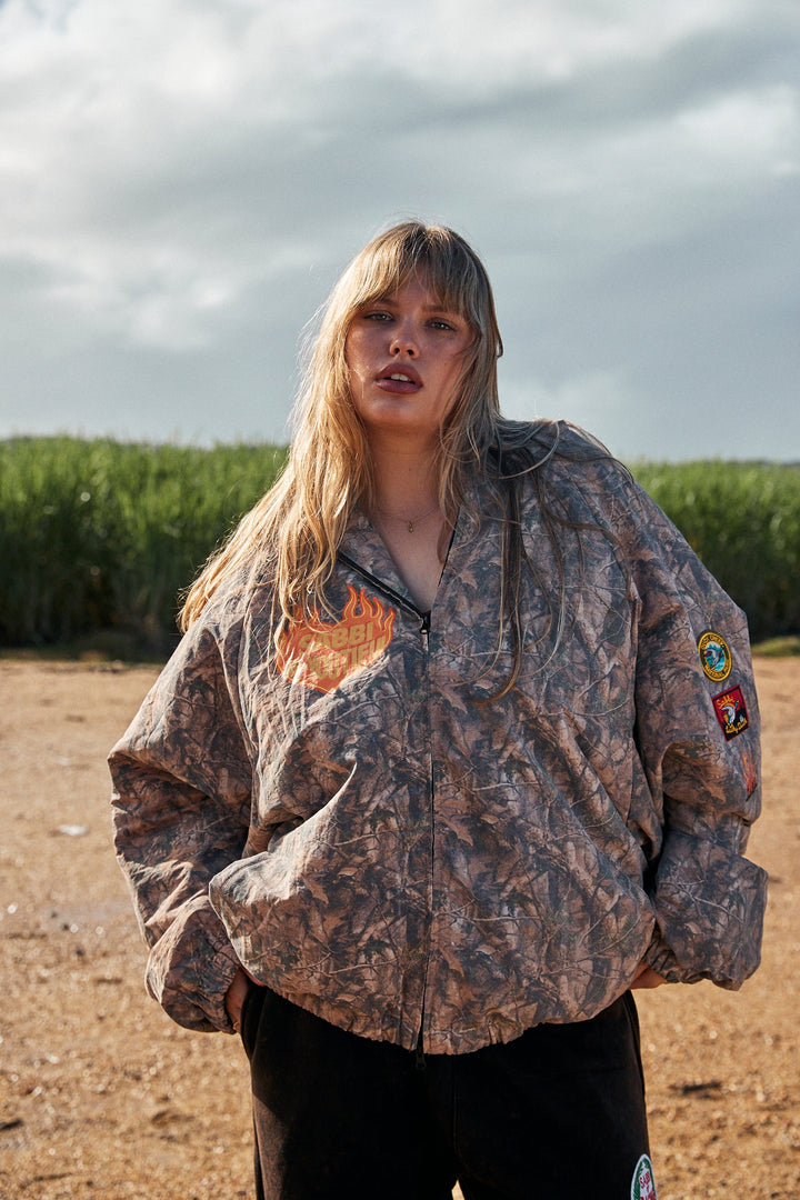 Sabbi Lucky Duck Bomber Jacket - Tree Camo