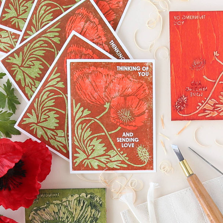 Thinking of You (Red Poppies) Friendship Card - Meadow Collectivegreeting card