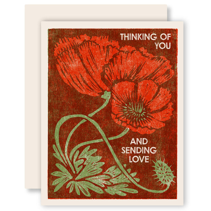 Thinking of You (Red Poppies) Friendship Card - Meadow Collectivegreeting card