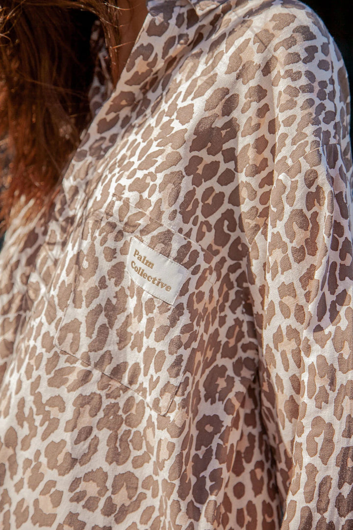 Tigeress Leopard Print Shirt Dress - Meadow Collectiveshirt dress