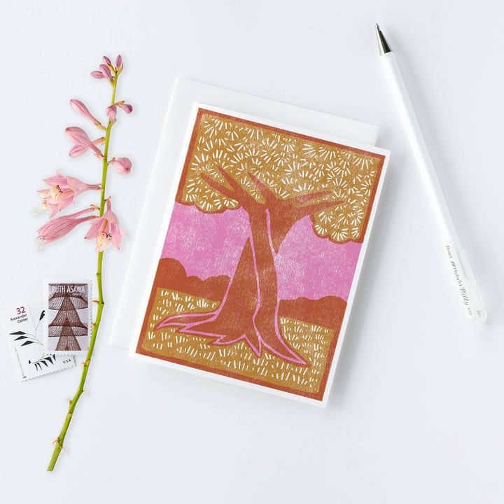 Trees Intertwined Letterpress Card - Meadow Collectivegreeting card