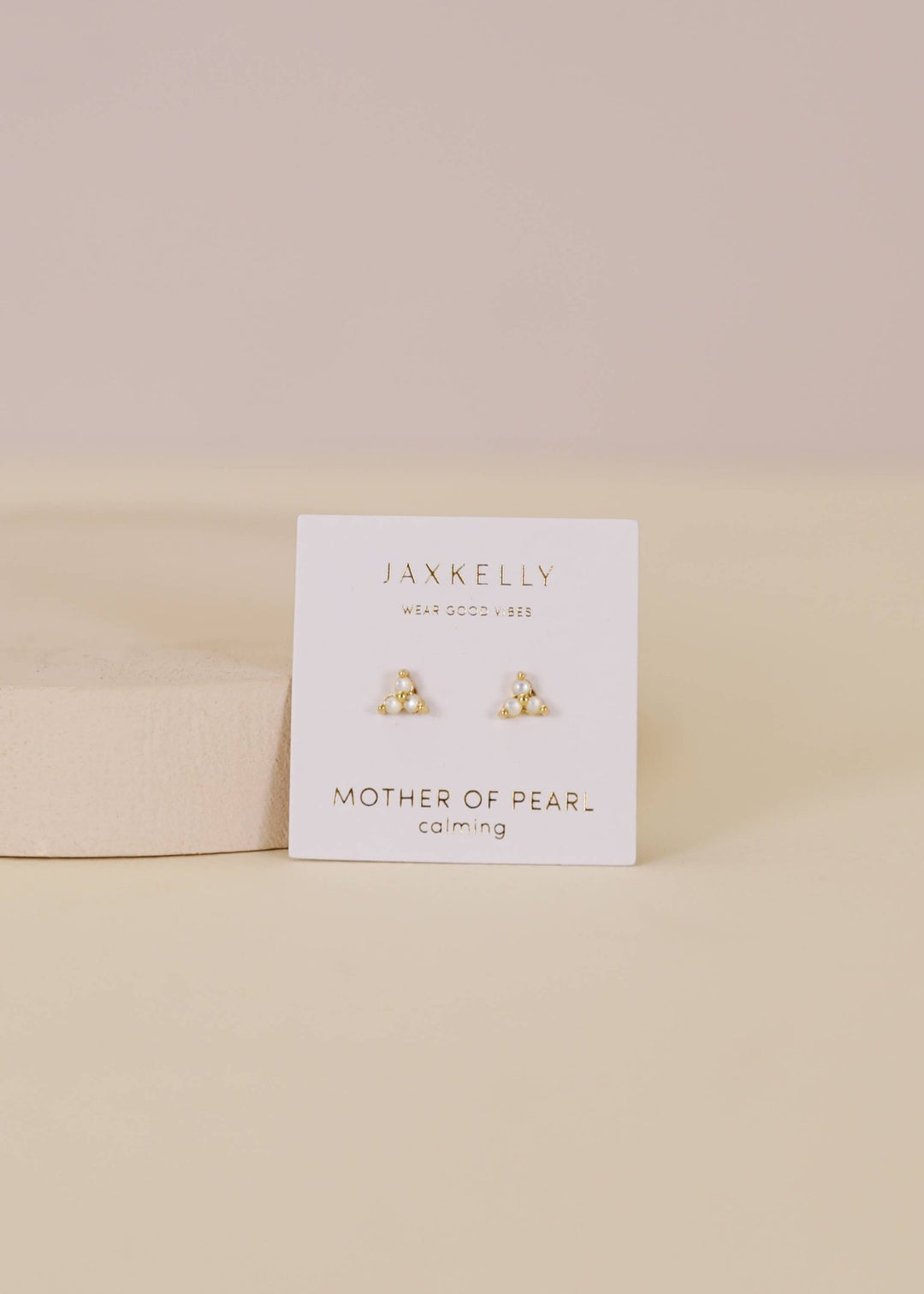 Trio Cluster Gold Earrings - Pearl - Meadow Collectivestud earrings