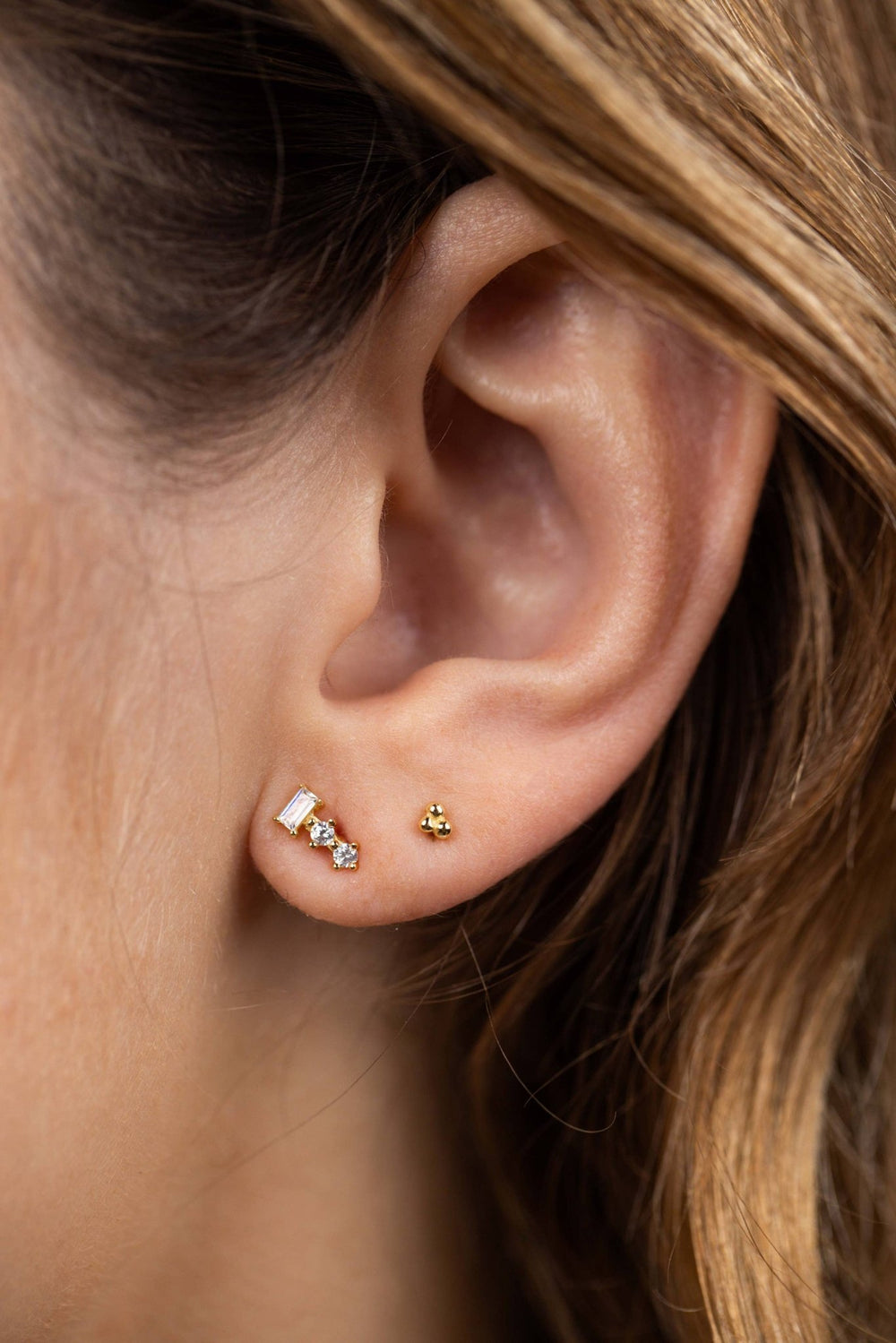 Trio Stud Stack Earrings - Meadow Collectivestud earrings