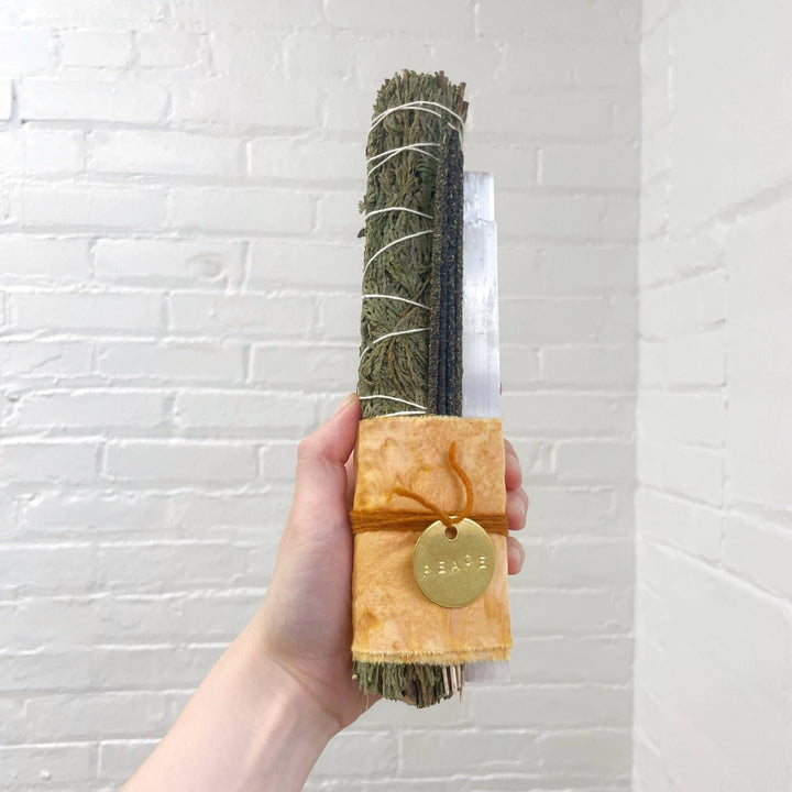 Updated Large Cedar Peace Bundle - Meadow Collectivesmudge
