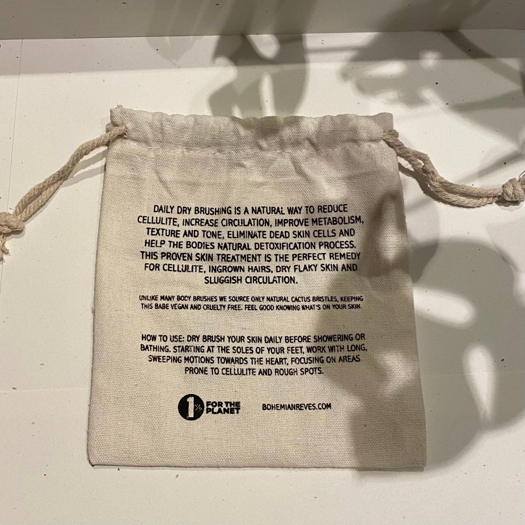 Vegan Cactus Bristle Dry Body Brush - Sustainable, Sculpting - Meadow Collectivedry brush