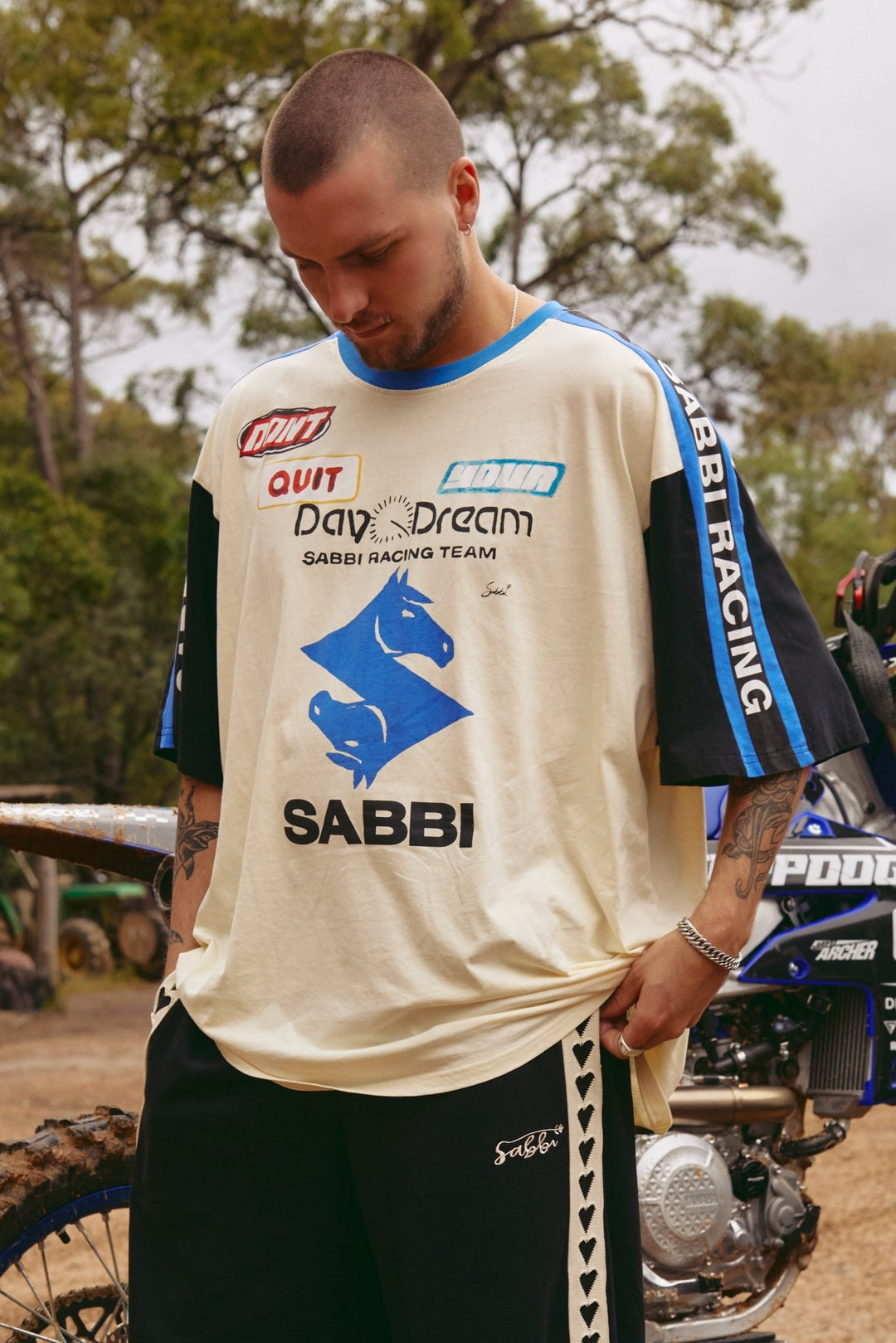 Very Oversized Don’t Quit Your Day Dream Tee - White - Meadow Collectiveoversized tee