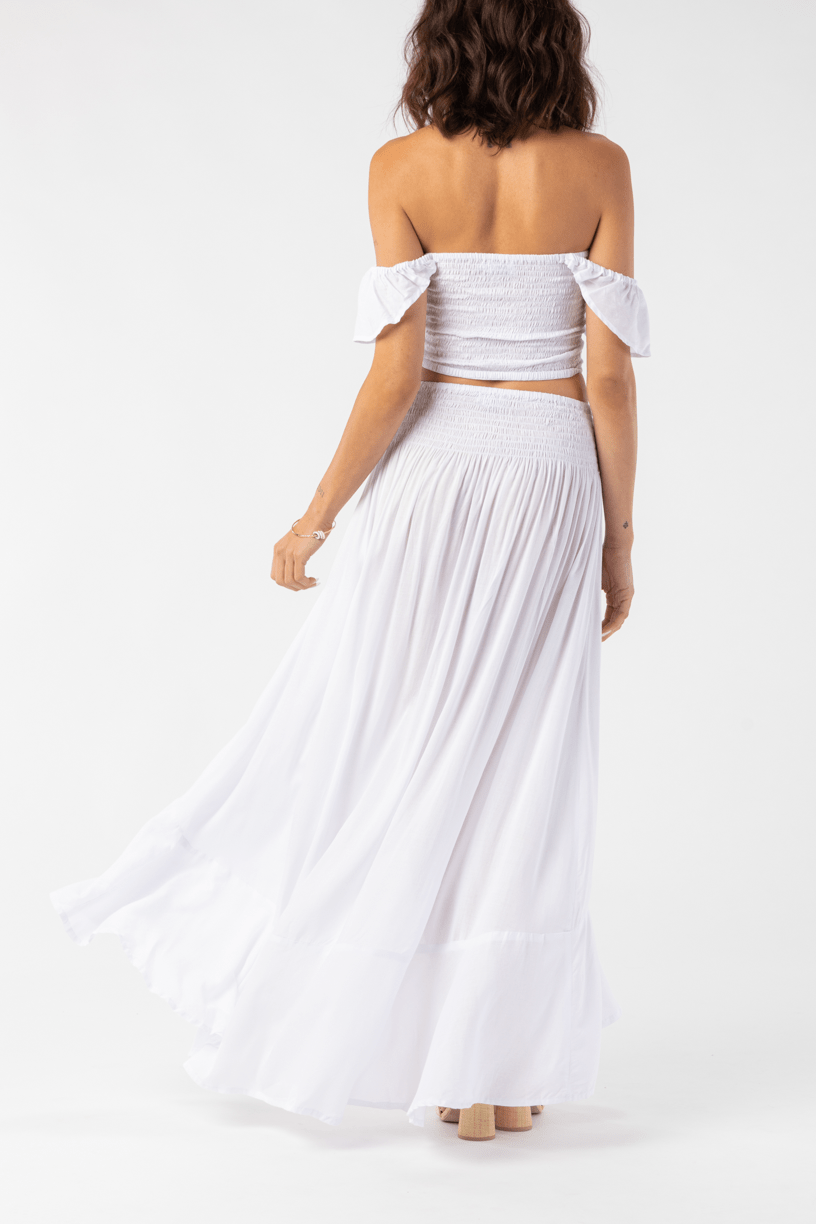 White Dakota Skirt - Meadow Collective