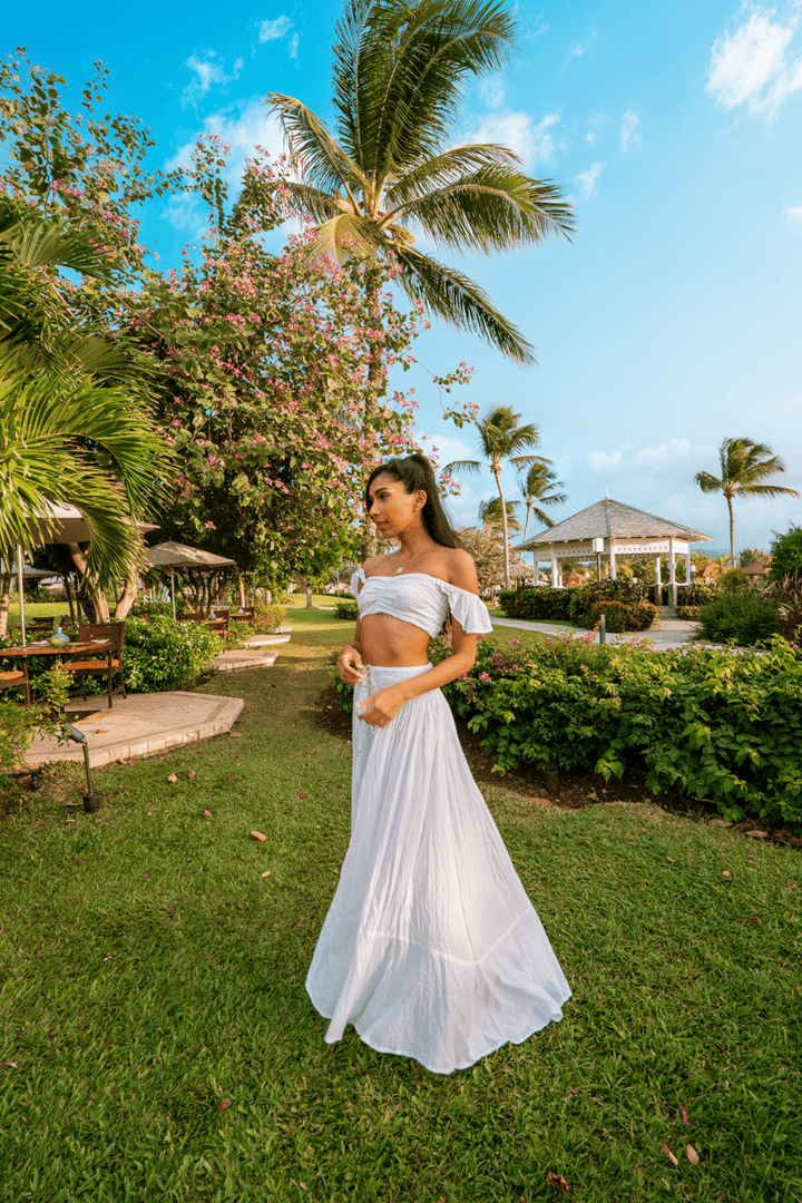 White Dakota Skirt - Meadow Collective