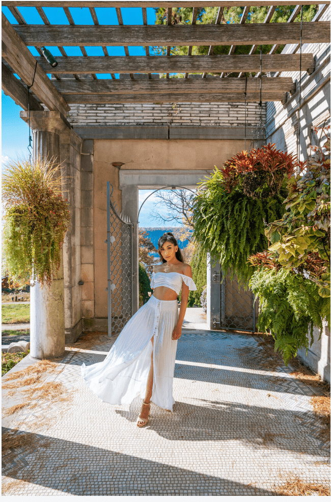 White Dakota Skirt - Meadow Collective