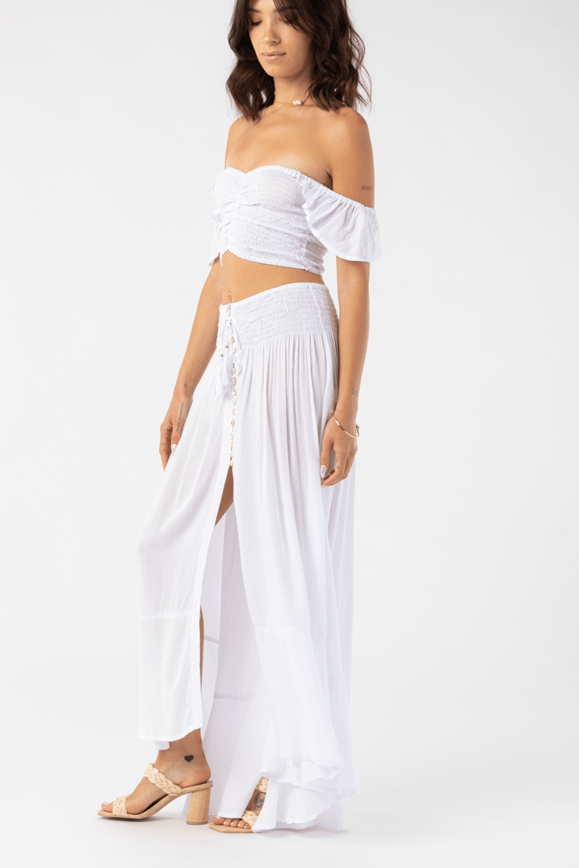White Dakota Skirt - Meadow Collective