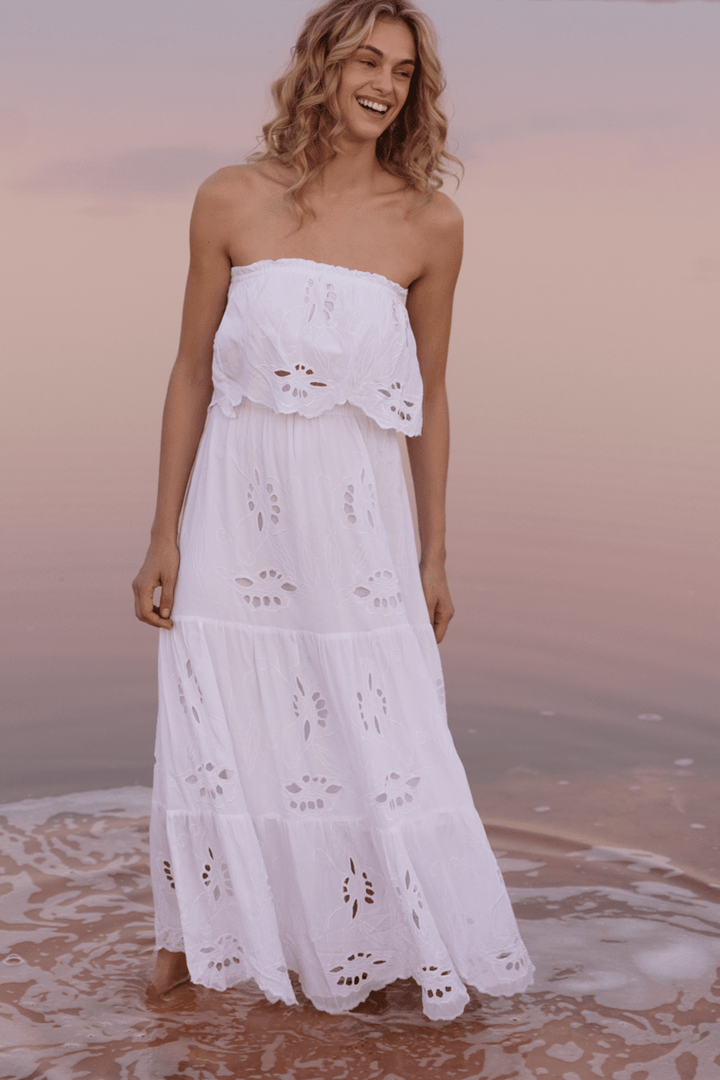 White Heliconia Skirt - Meadow Collective