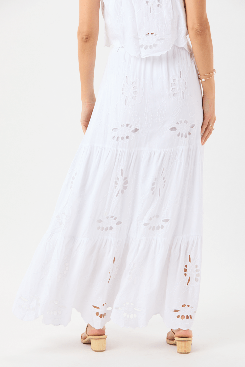 White Heliconia Skirt - Meadow Collective