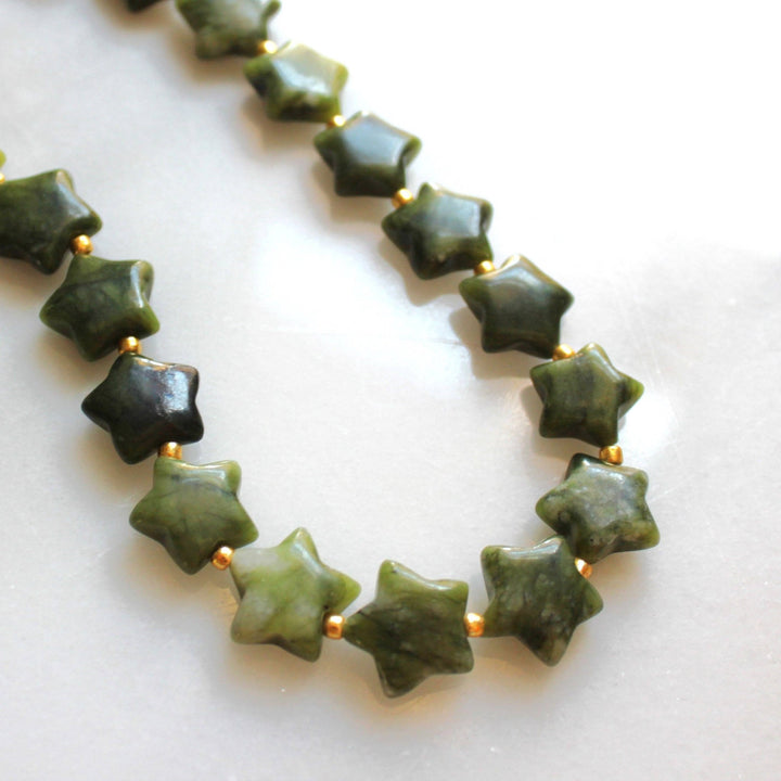 Wild Star Jade Beaded Necklace - Meadow Collectivegemstone necklace