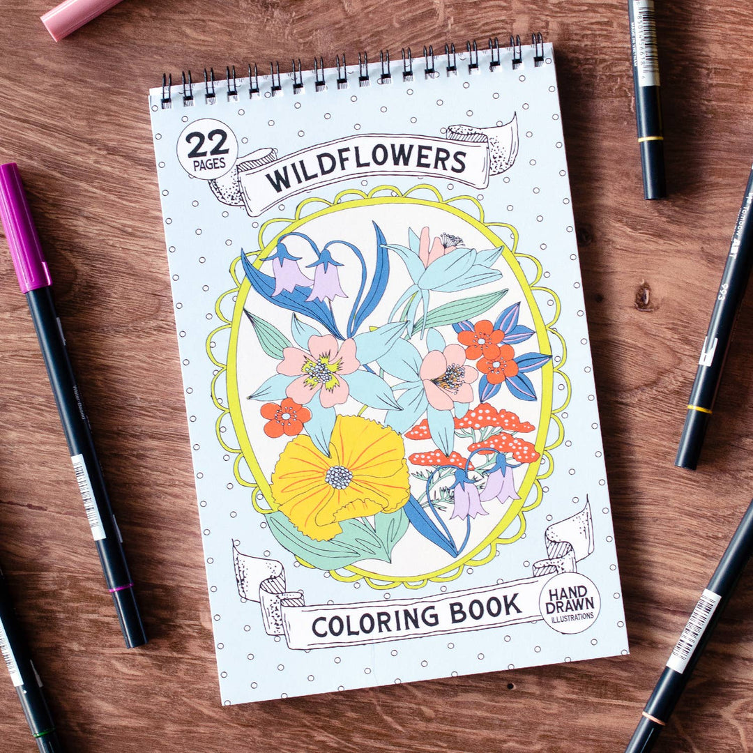 Wildflowers Premium Coloring Book - Meadow Collectivecoloring book