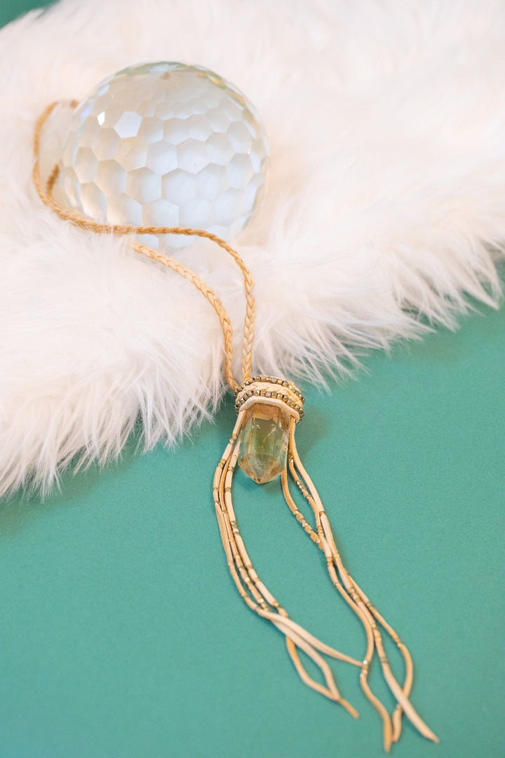 Woven Aura Crystal Talisman Necklaces - OOAK - 3 styles - Meadow Collectivenecklace