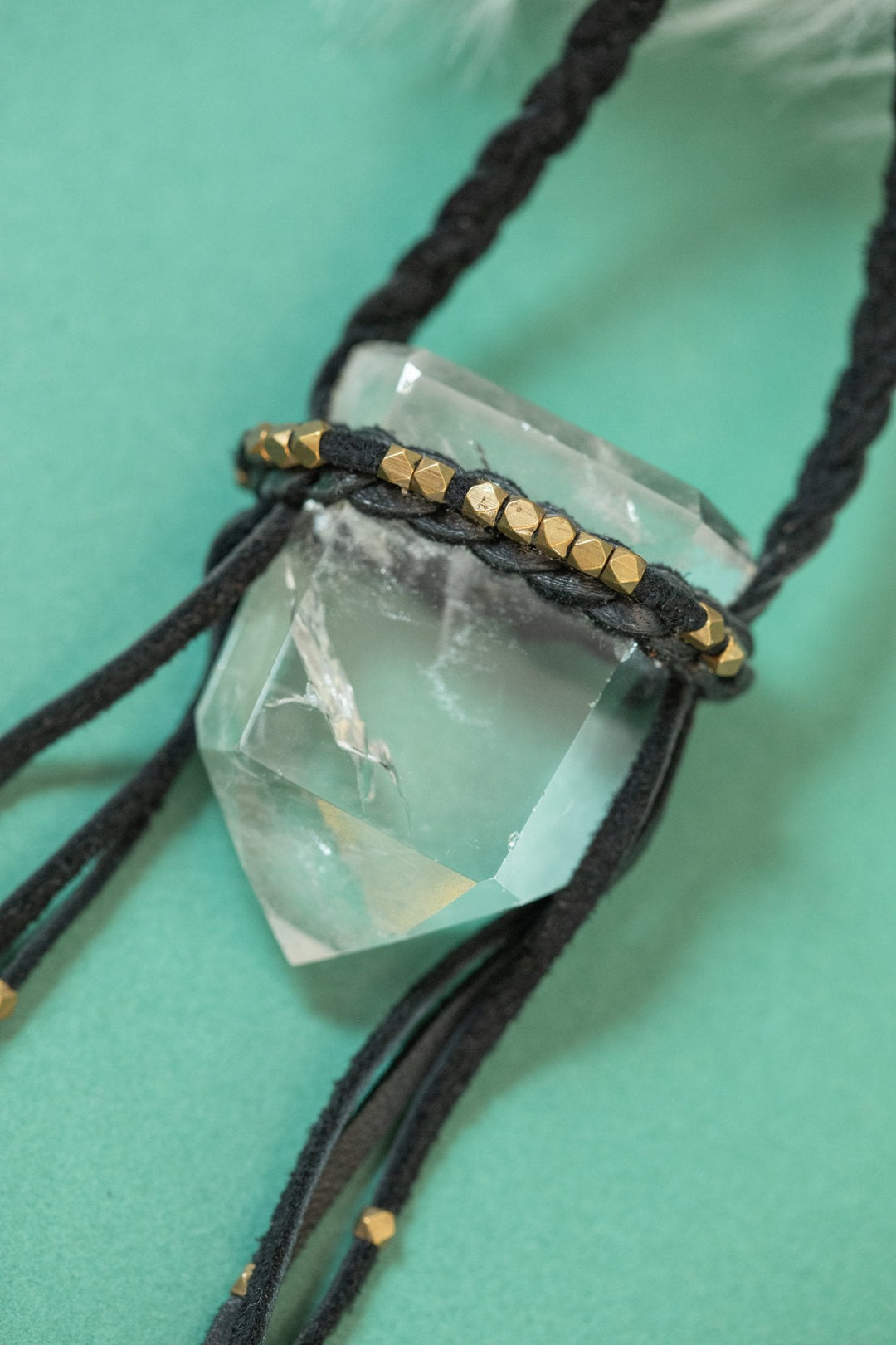 Woven Aura Crystal Talisman Necklaces - OOAK - 3 styles - Meadow Collectivenecklace