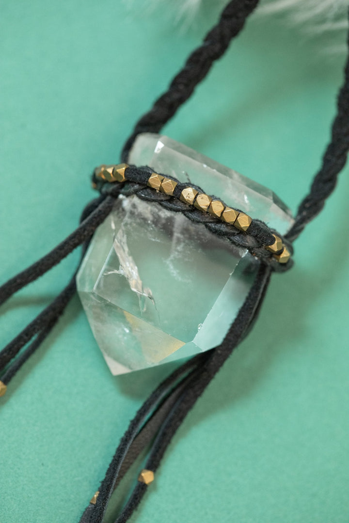 Woven Aura Crystal Talisman Necklaces - OOAK - 3 styles - Meadow Collectivenecklace