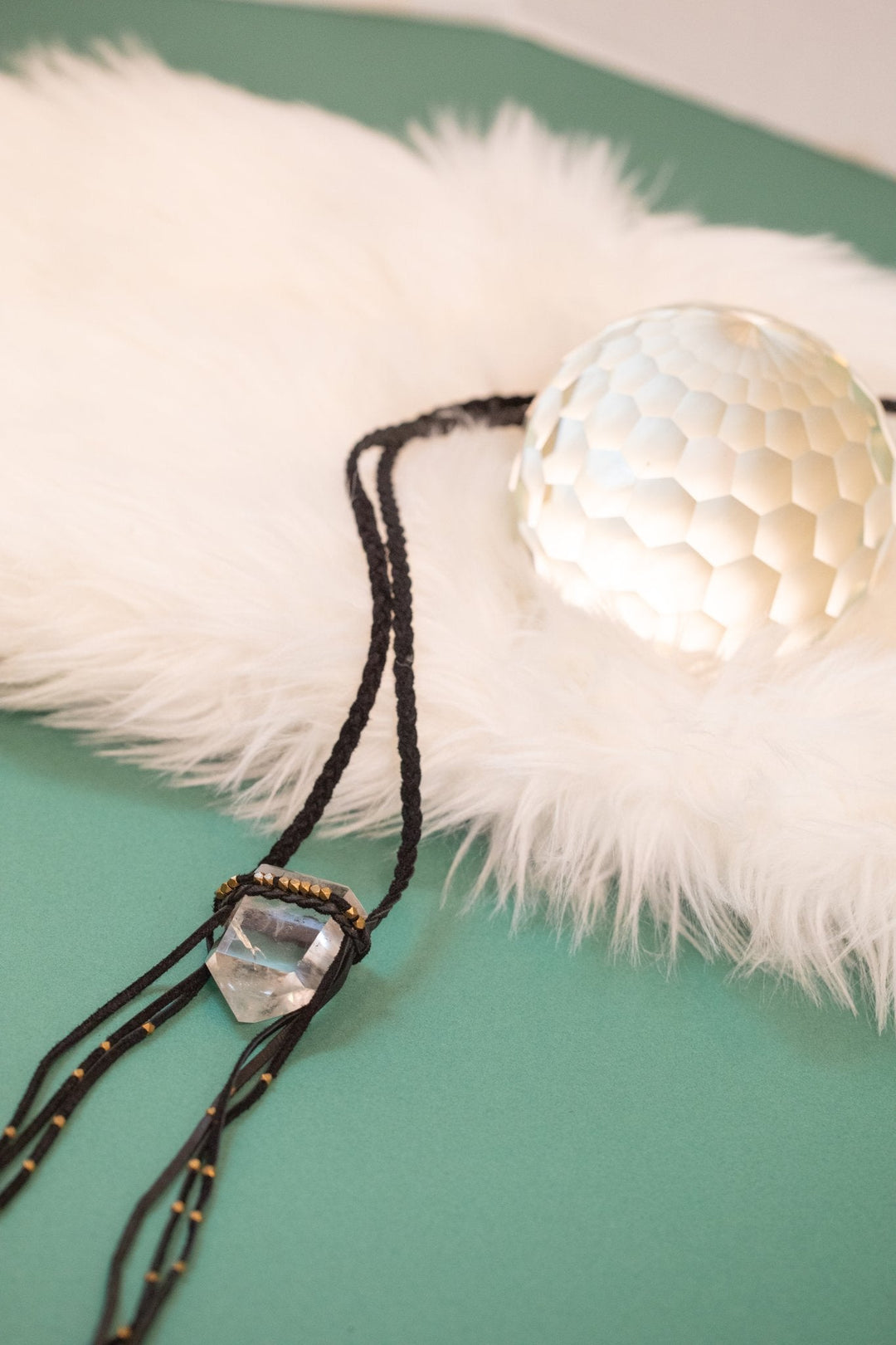 Woven Aura Crystal Talisman Necklaces - OOAK - 3 styles - Meadow Collectivenecklace