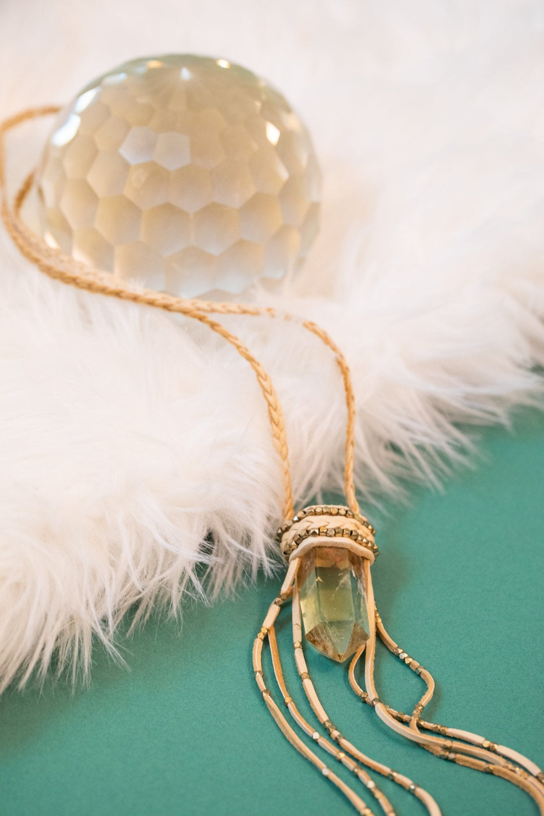 Woven Aura Crystal Talisman Necklaces - OOAK - 3 styles - Meadow Collectivenecklace