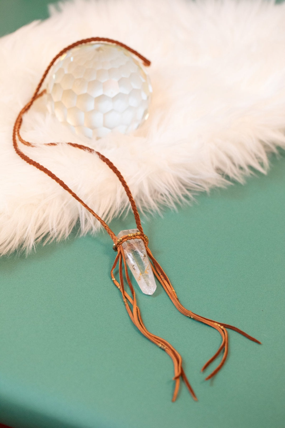 Woven Aura Crystal Talisman Necklaces - OOAK - 3 styles - Meadow Collectivenecklace