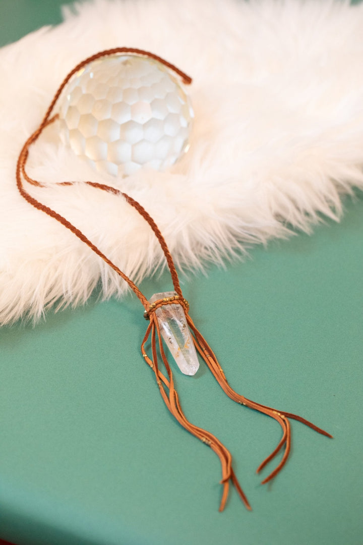 Woven Aura Crystal Talisman Necklaces - OOAK - 3 styles - Meadow Collectivenecklace