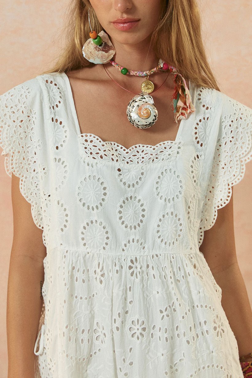 Yaya Lace Kaftan - Antique White - Meadow CollectiveMaxi Dress